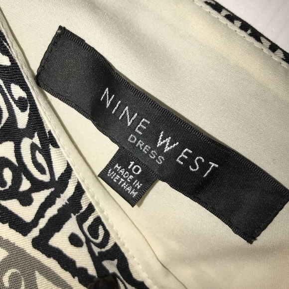Nine West Patterned Midi Dress - Picture 3 of 5
